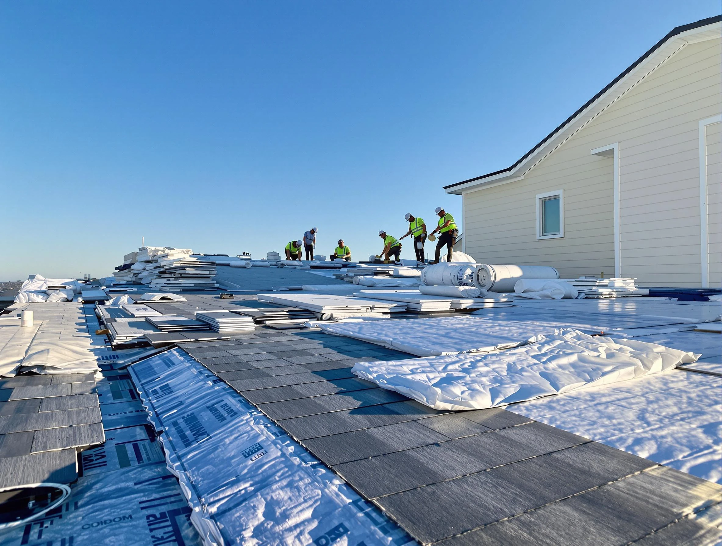 Finished roof installation project by Warrensville Heights Roofing Company in Warrensville Heights, OH